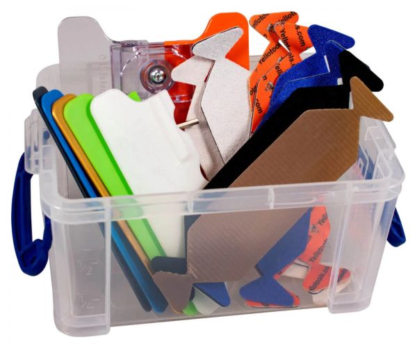 YelloTwin SampleBox Rakelset 16 Teile Werbetechnik Yellotools